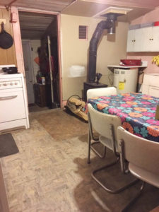 My big water heater in the corner of the kitchen